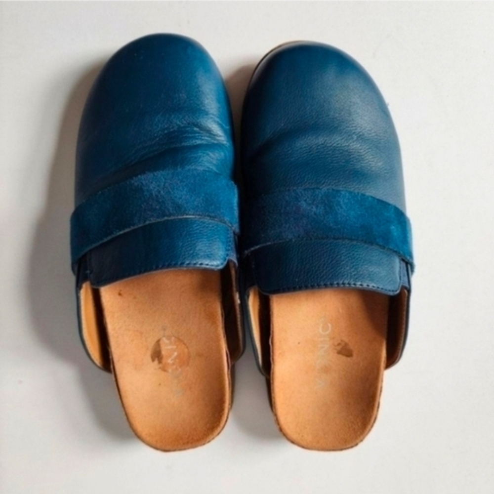 Vionic Blue AMBROSIA Mules with Rounded Toe, US Women's Size 7.5 - Picture 2 of 4